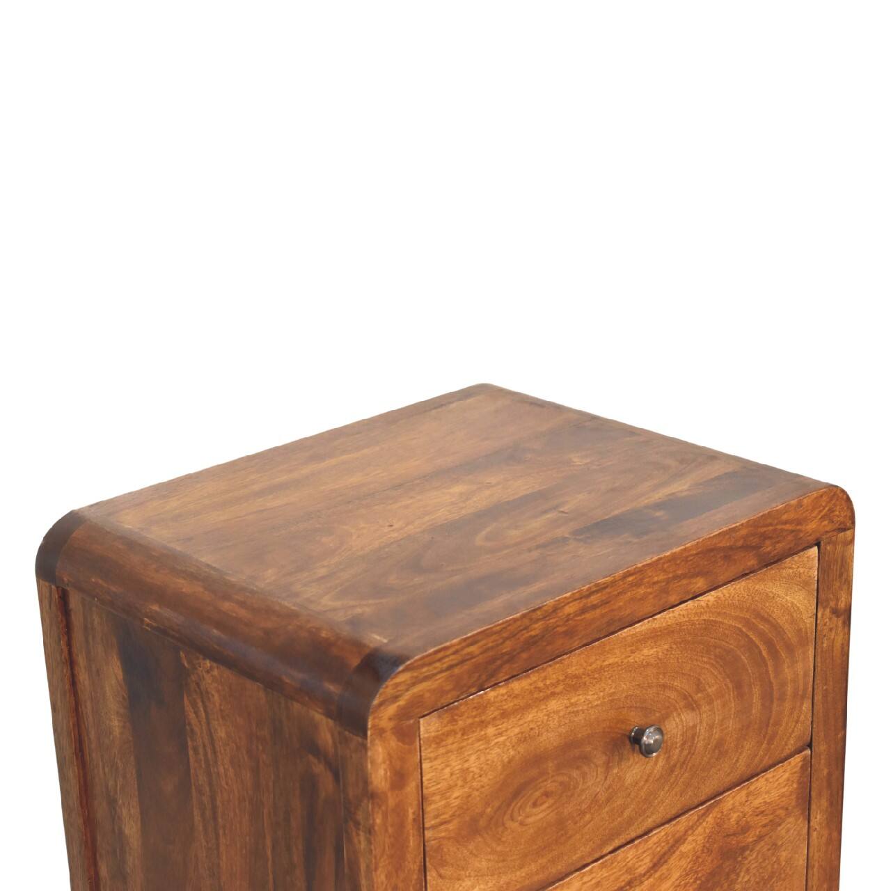 Alt View 2. Artisan Furniture - Artisan Furniture Solid Wood Aspen Tallboy, 5 Drawers, Dark Brown - Dark Brown.