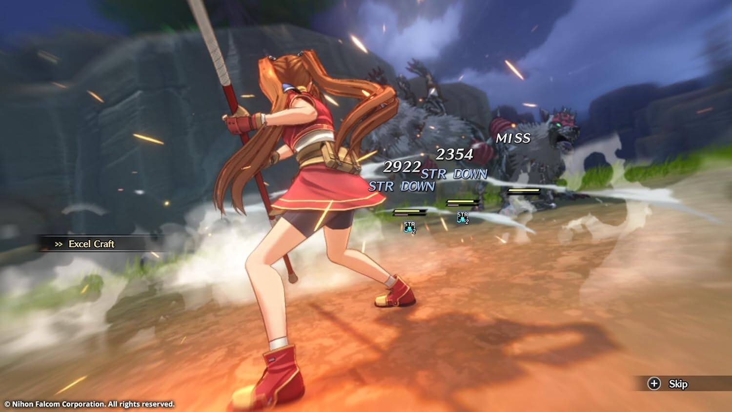 >> Excel Craft
MISS 2354
2922 STR DOWN
STR DOWN
STR DOWN
+ Skip
Nihon Falcom Corporation. All rights reserved.