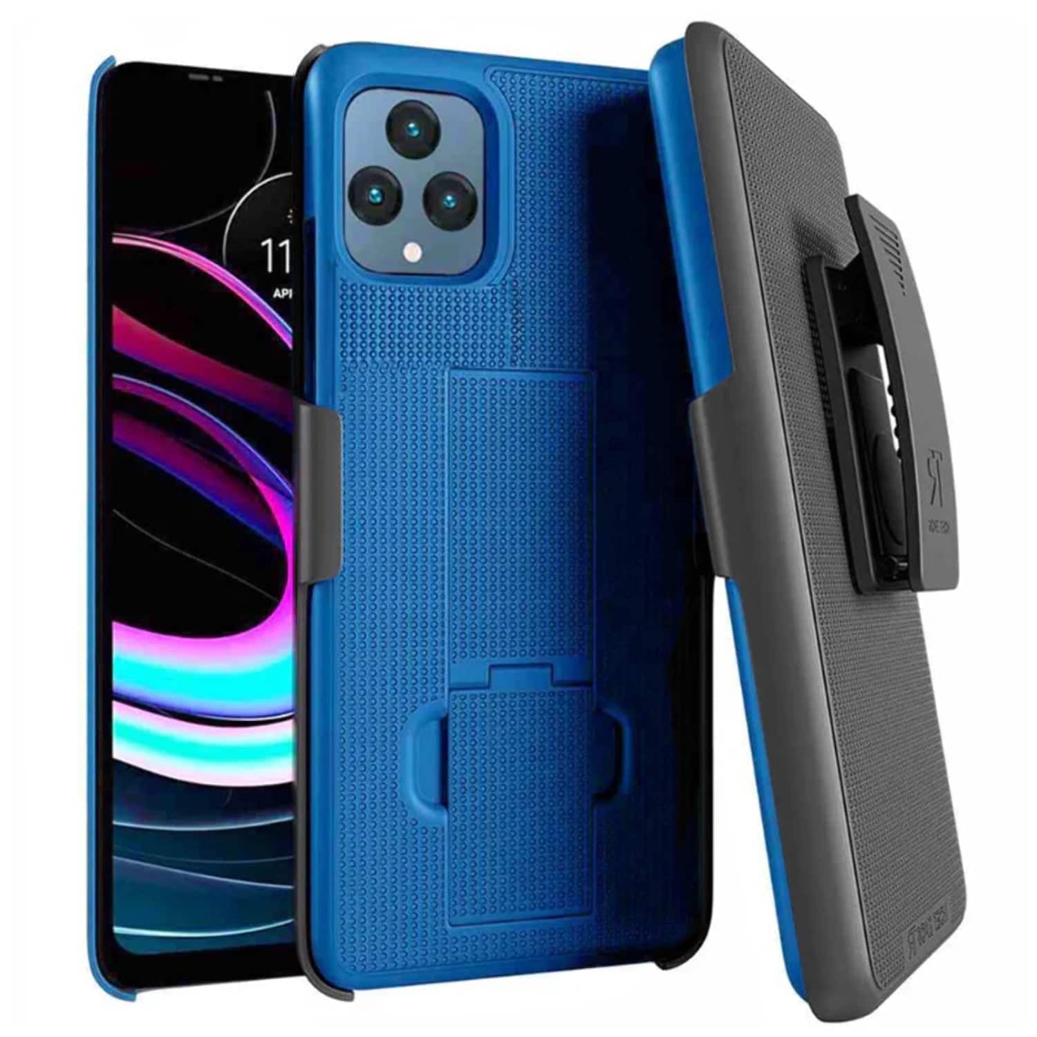 RomeTech - Rome Tech Shell Holster for REVVL 6 5G - Blue / Black