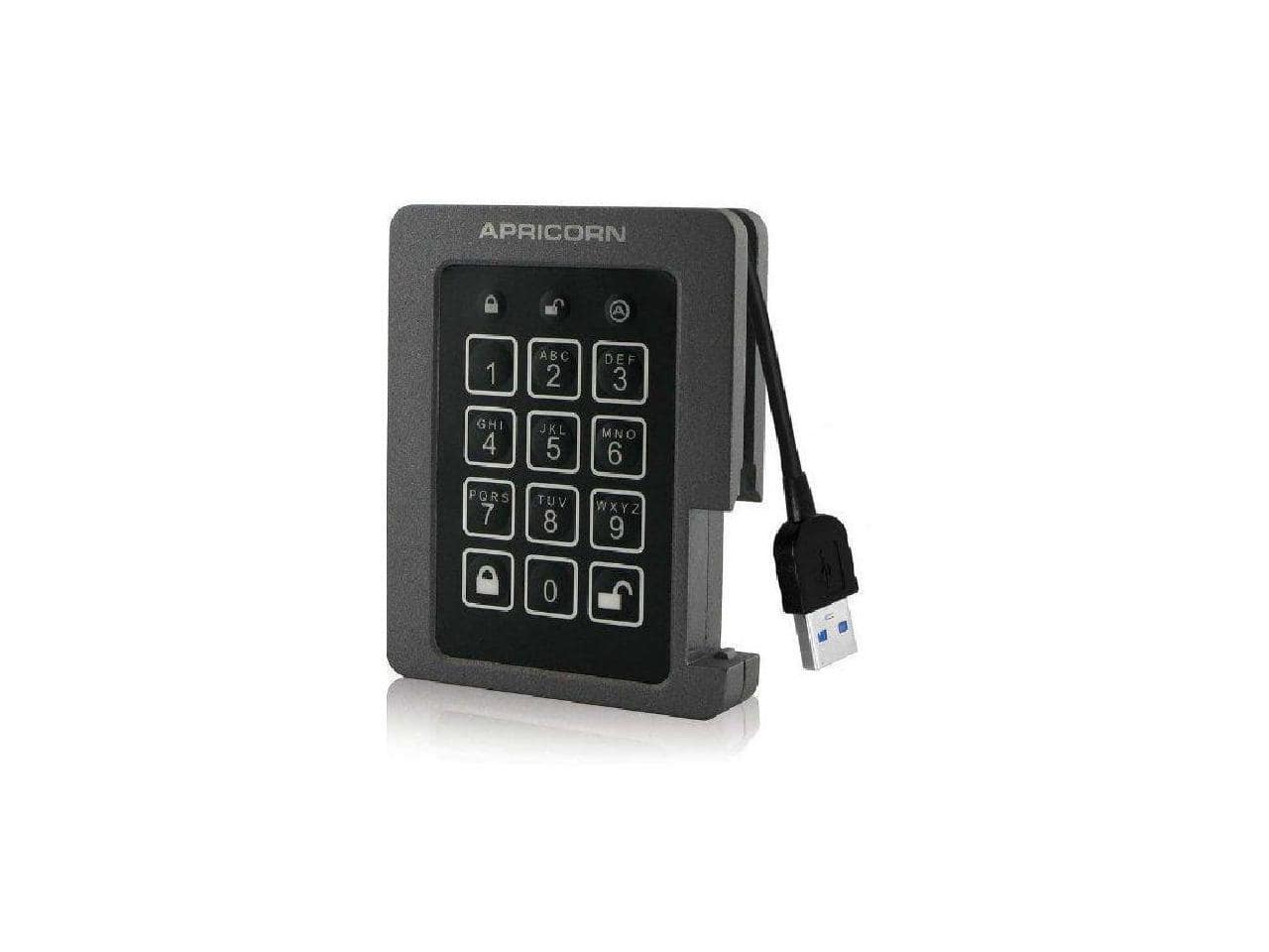 Apricorn - Aegis Padlock ASSD-3PL256-240F 240 GB External Solid State Drive