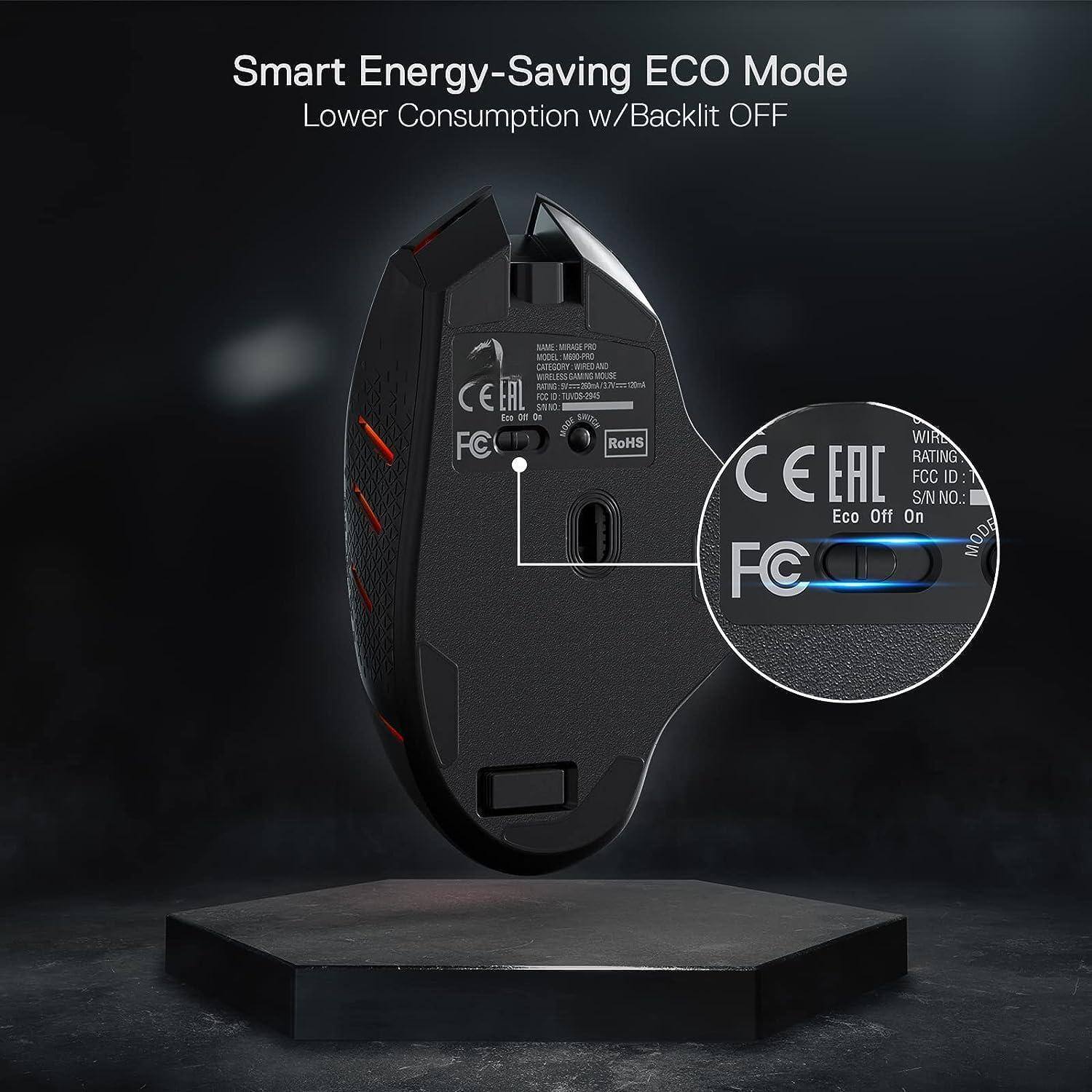 Smart Energy-Saving ECO Mode  
Lower Consumption w/Backlit OFF  

Eco Off On  

CE  
EAC  
FC  

RATING  
FCC ID:  
S/N NO:  

RoHS