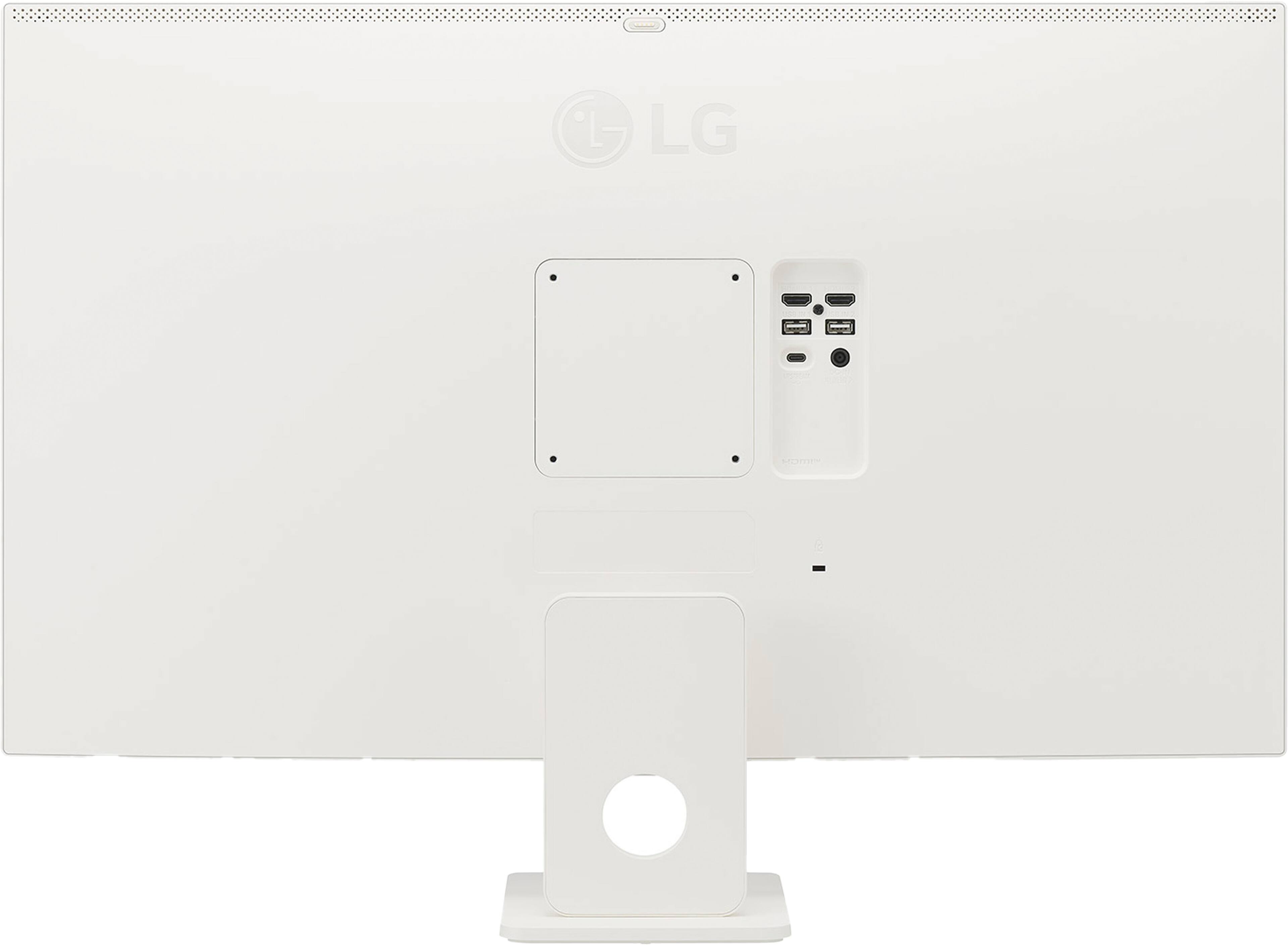 Alt View 4. LG - 32" UHD 60Hz 5ms Smart Monitor with HDR10 (HDMI, USB-C) - White.