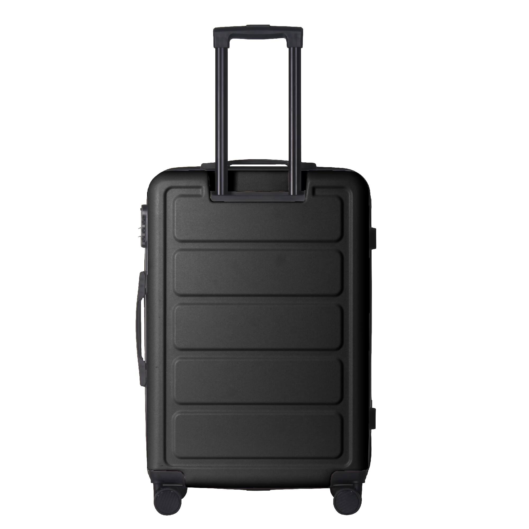Alt View 5. Bestier - 3-Piece ABS Hardshell Luggage Set (20”/24”/28”) with Spinner Wheels, Lightweight Durable Suitcases - Black.