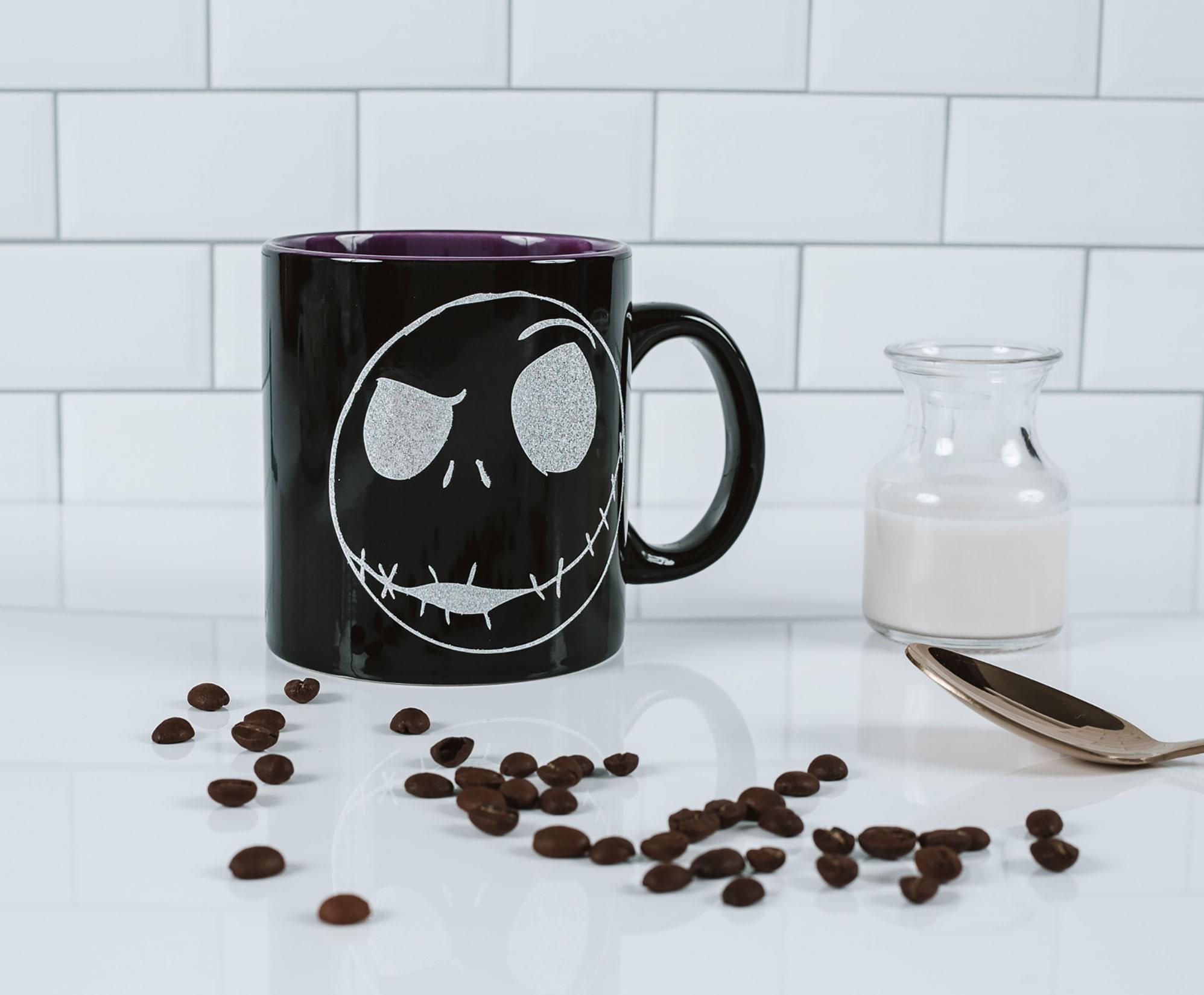 Alt View 1. Disney - The Nightmare Before Christmas Jack Skellington Ceramic Mug | Holds 20 Ounces - Black.