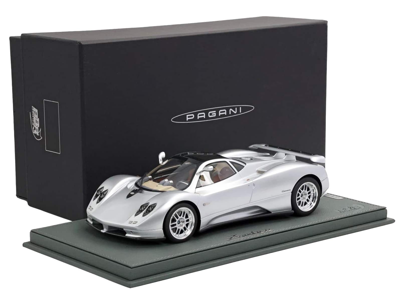 "Pagani Zonda C12 Silver Metallic ""VIN 001 20th Anniversary Restoration"" with CASE Limited Ed 1/18 Model Car by BBR" price history on PriceWatchPro