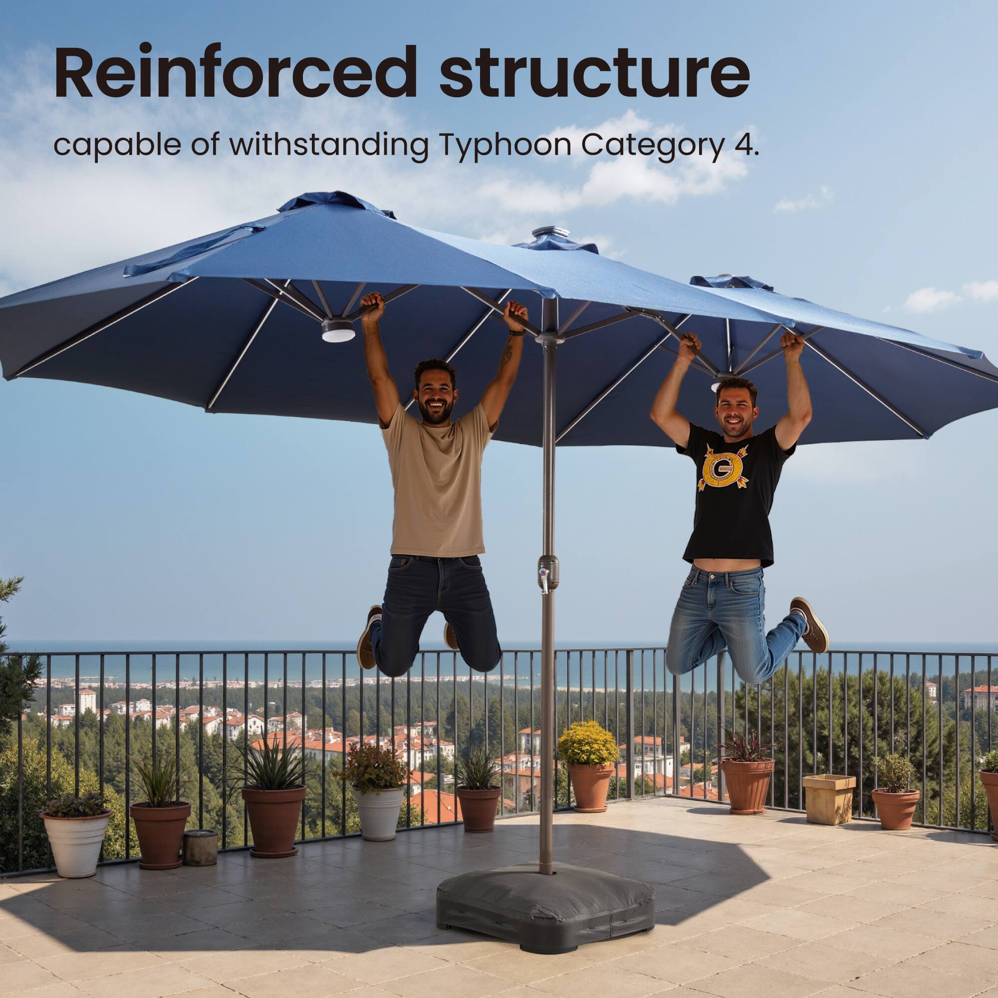 Reinforced structure capable of withstanding Typhoon Category 4.