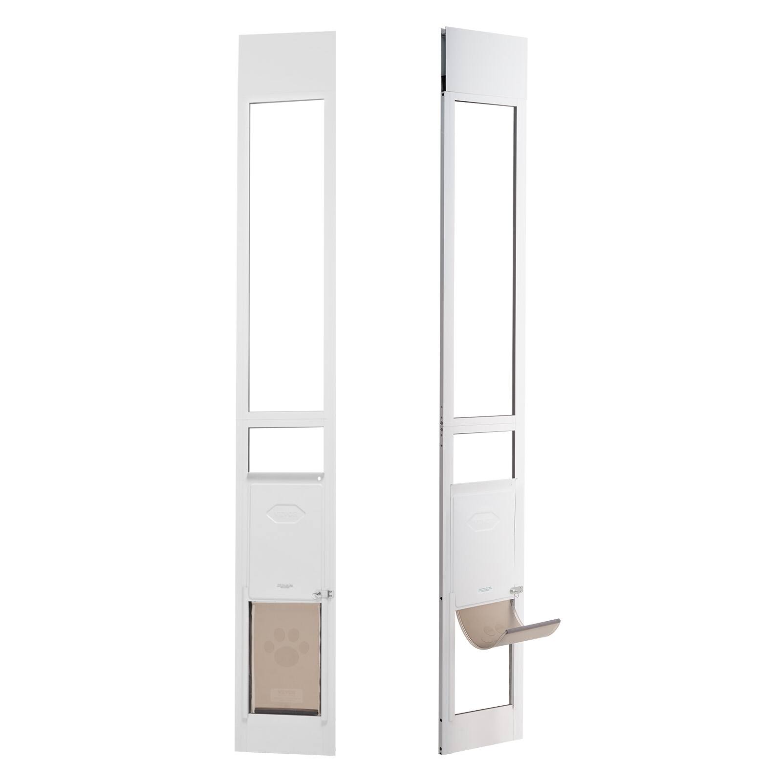 Alt View 5. VEVOR - Dog Door for Sliding Glass Door, 75 7/8"-80 11/16" Adjustable Height Doggy Door for Sliding Doors.