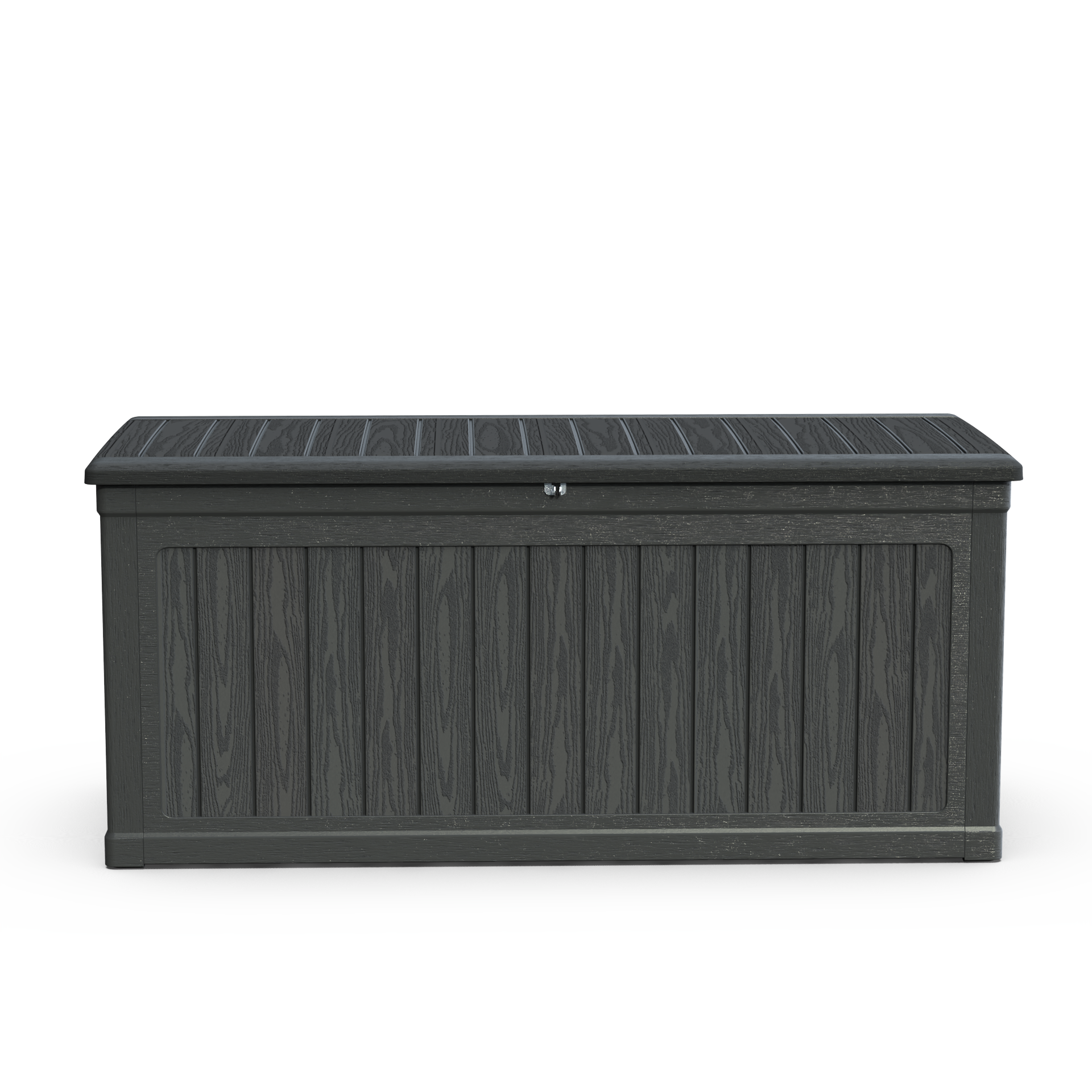 Alt View 5. HOMLUX - Large Outdoor Storage Deck Box for Patio Furniture and Sports/Pools Equipment Waterproof Resin Black - Black.