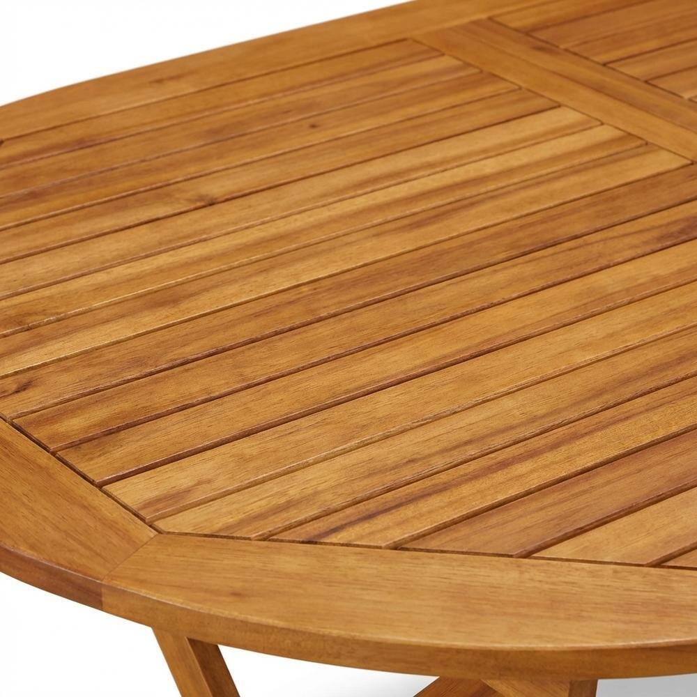 Alt View 1. Outdoor Escape - 5-Piece Patio Dining Set - Oil Finish - Brown.