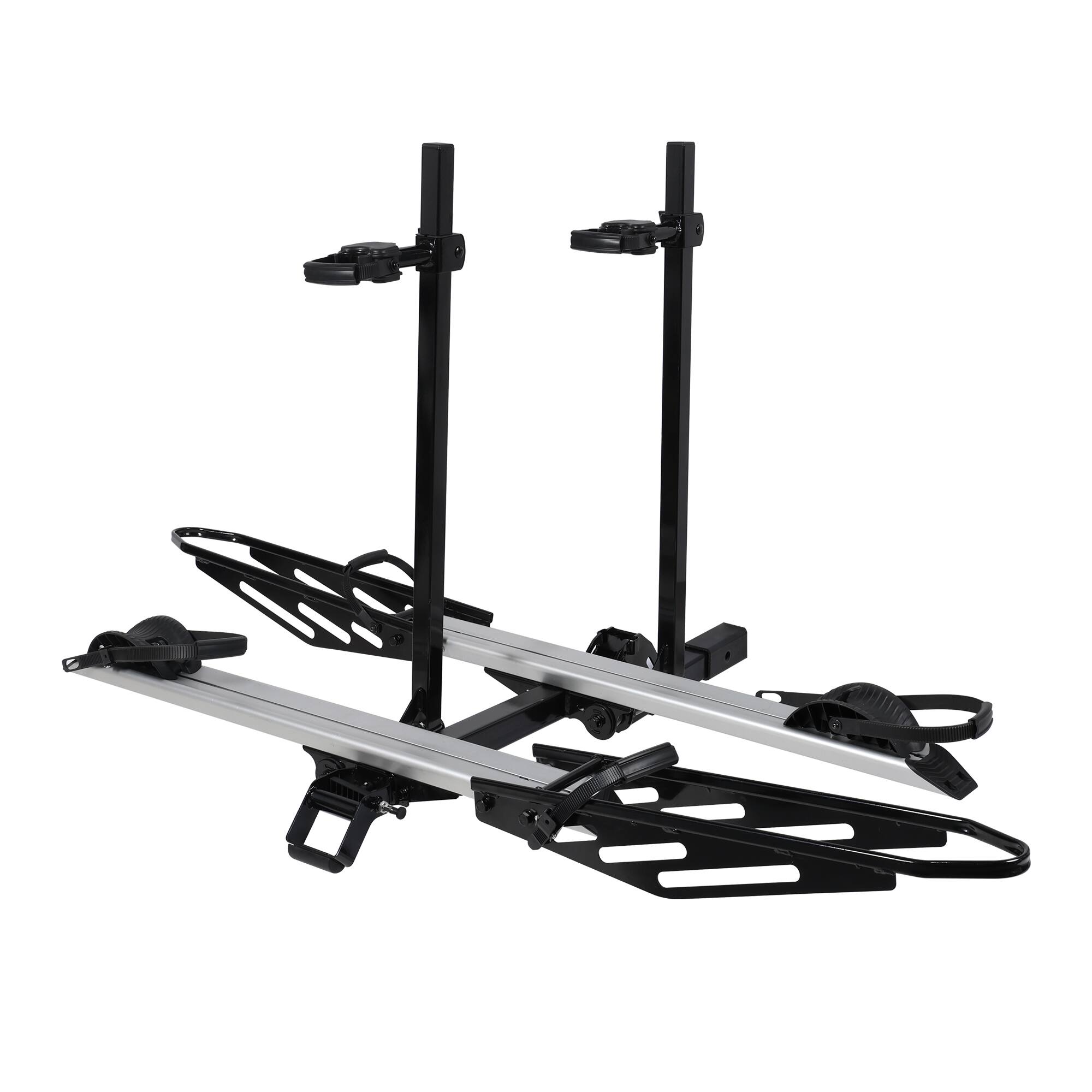 Young Electric - Bike Rack Anti-Wobble Hitch Mount for 2" Receiver RV Approved - Black