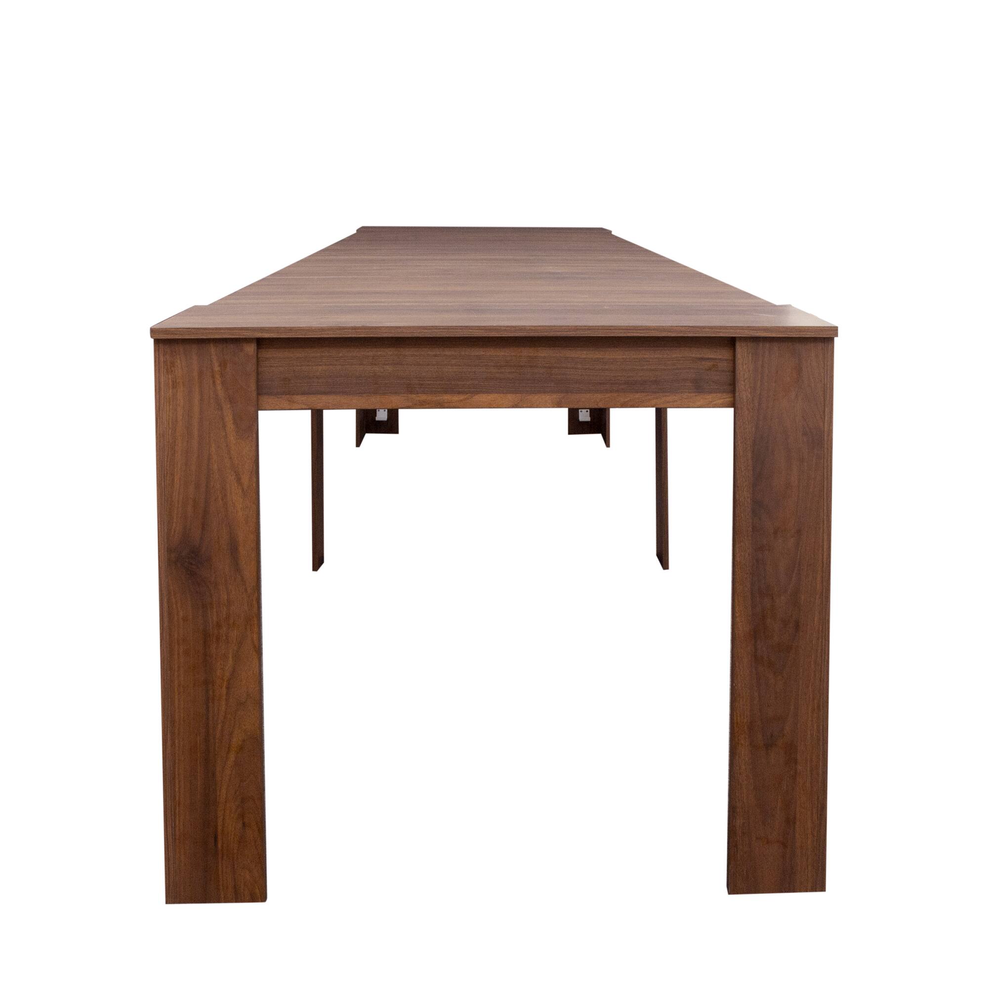 Alt View 10. Tiramisubest - Multifunctional extendable console dining table, Walnut - Walnut.