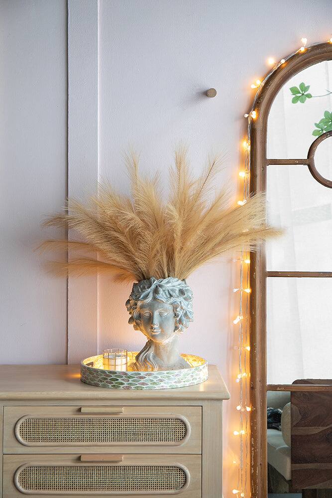 Alt View 2. Boyel Living - Cement Bust Wall Planter Indoor Outdoor Home Garden.