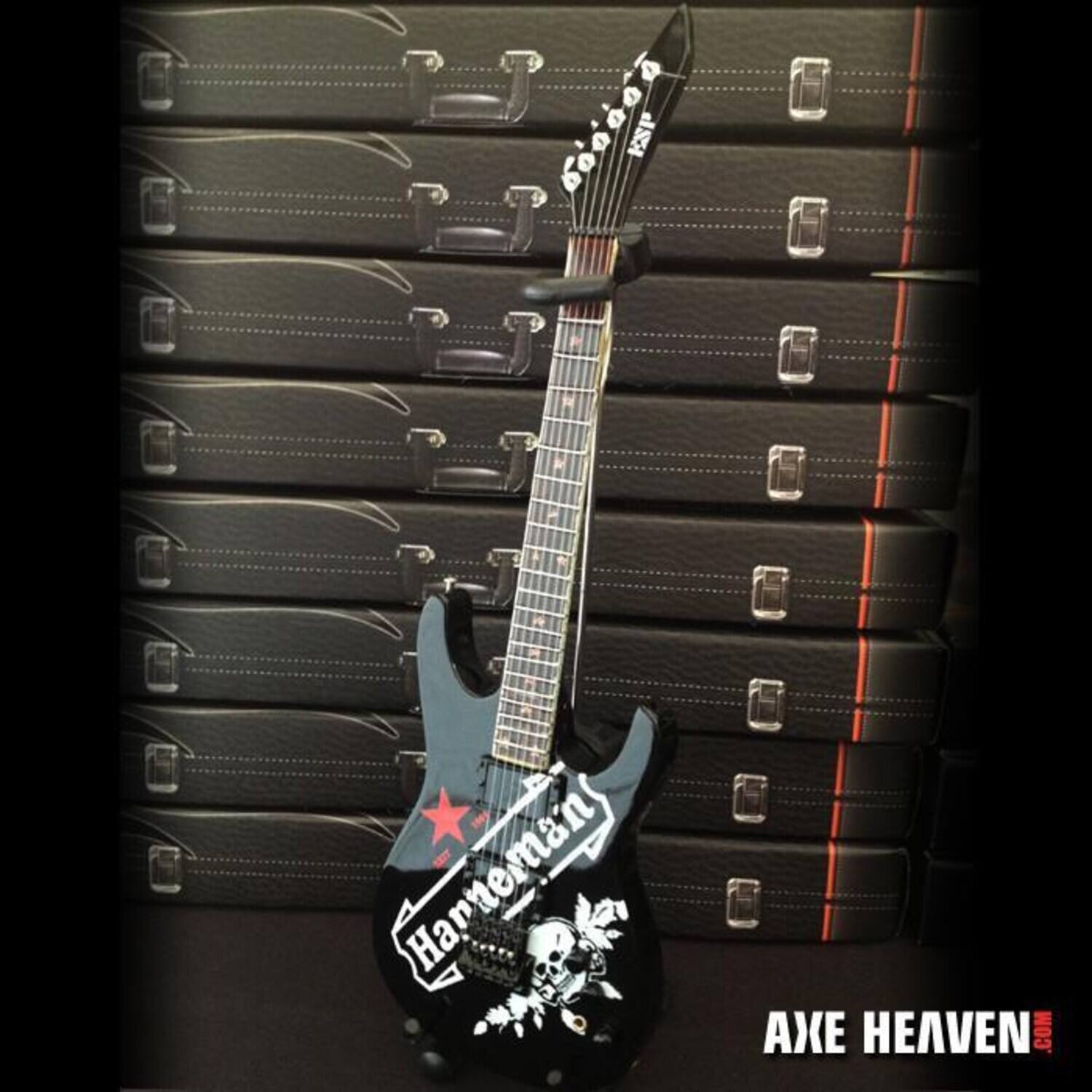 Axe Heaven -Jeff Hanneman - Jeff Hanneman Slayer ESP Red Star Seit 1964 Mini Guitar Replica - Collectibles