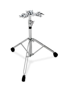 Gibraltar Hardware - 9000 Series Heavy Duty Double Tom Stand, Double Braced Base with 3 Integrated Clamps for Toms Cymbals and Percussion