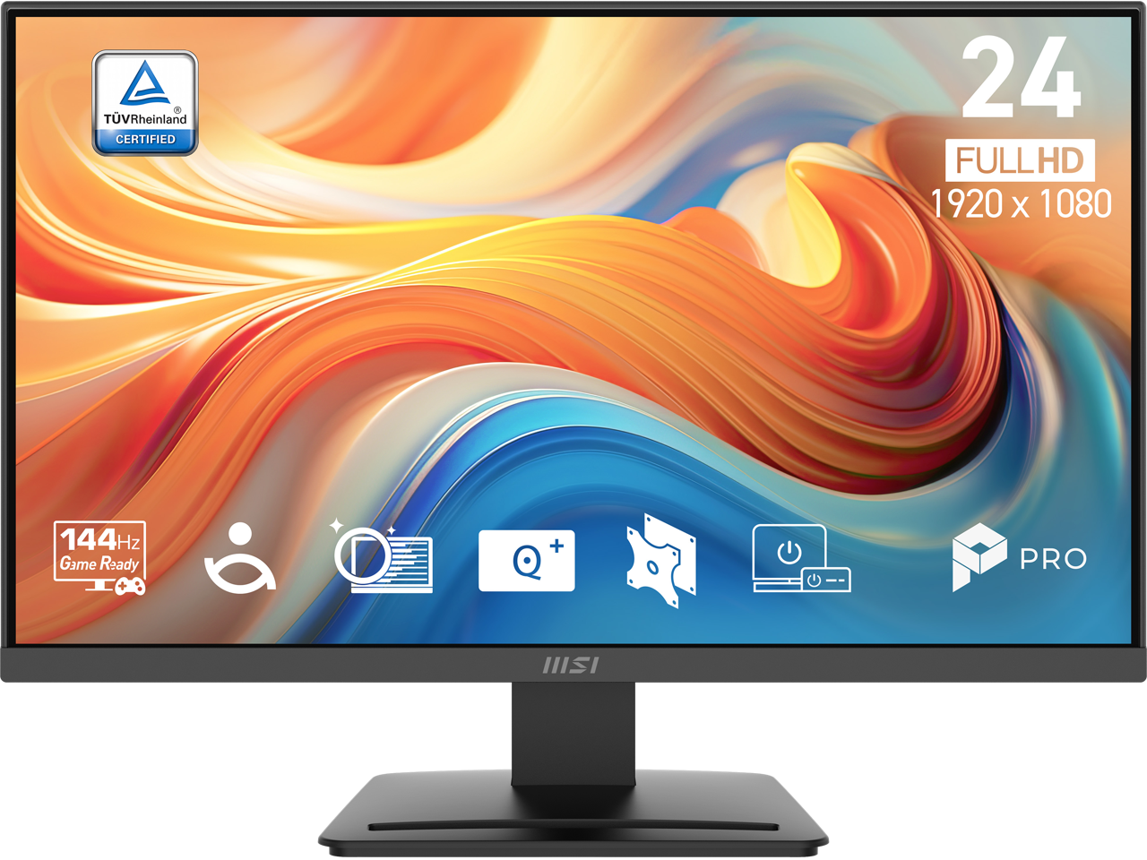 MSI - 24" Full HD 144Hz IPS AMD FreeSync 1ms Monitor with Phone Stand - Black