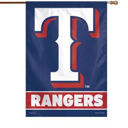 WinCraft - Texas Rangers 28" x 40" Wordmark House Flag - Multicolor