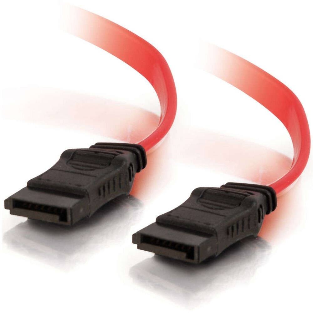 Front. C2G - C2G 10191 SATA Cable - 6" SATA Data Transfer Cable - First End: 1 x 7-pin SATA 3.0 - Female.