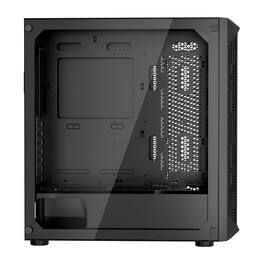 Mirfee - Full-Tower E-ATX PC Gaming Case with 3 x PWM Fans - High-Airflow Computer Chassis - Black