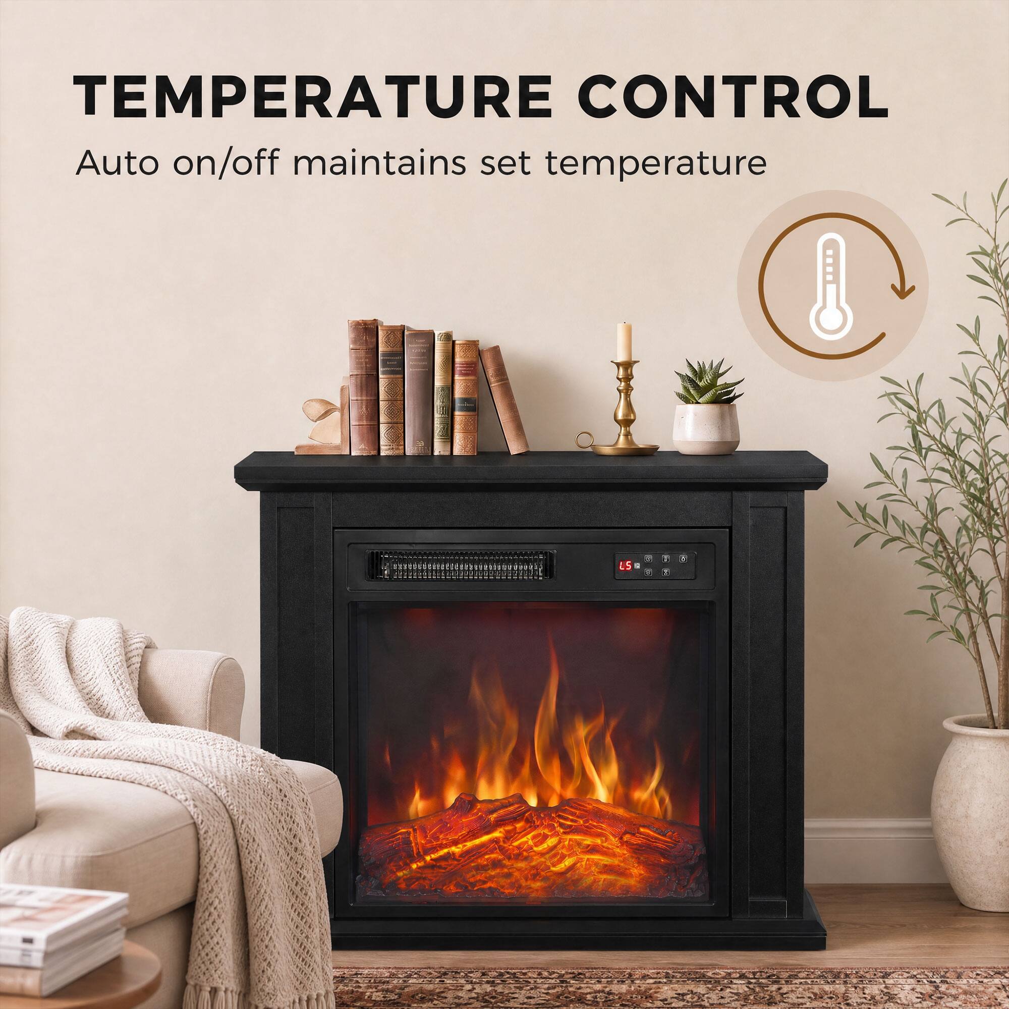 TEMPERATURE CONTROL  
Auto on/off maintains set temperature