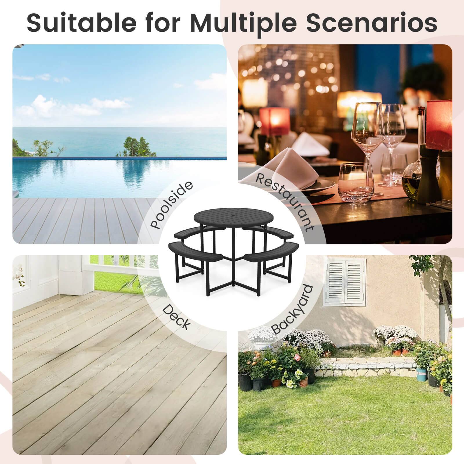 Suitable for Multiple Scenarios: poolside, Deck, Restaurant, Backyard