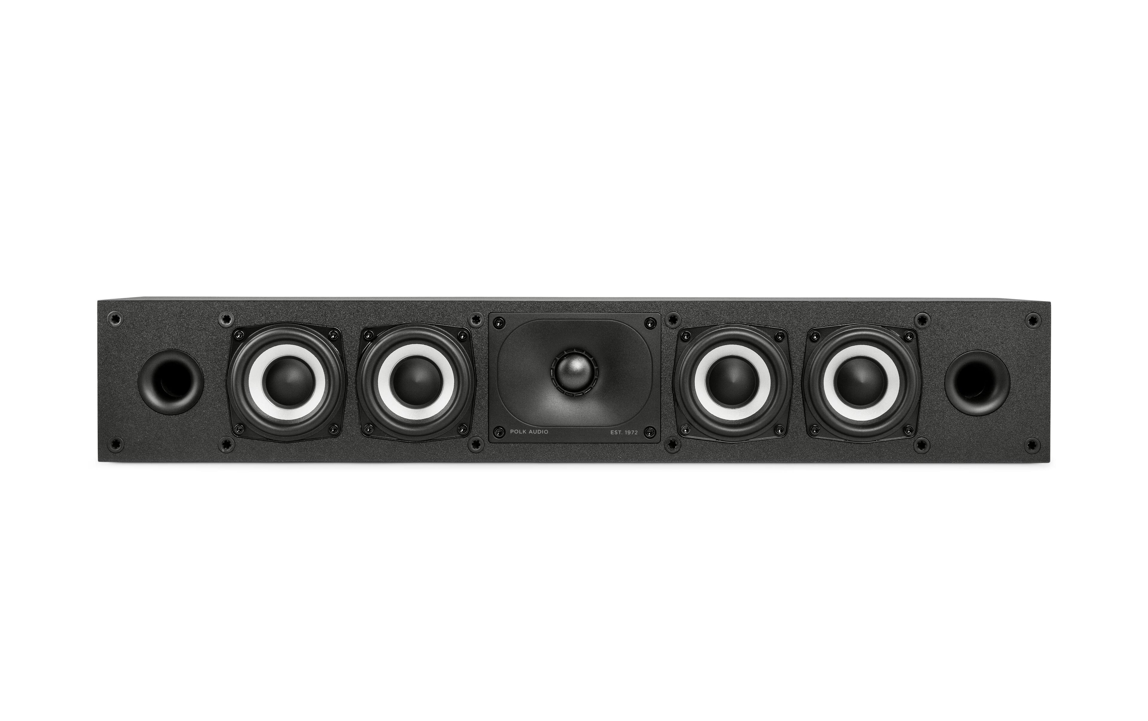 Left. Polk Audio - Monitor XT35 Center Channel Speaker - Midnight Black.