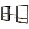 Front. Fleximounts - Heavy-Duty Wide Garage Storage & Workstation System with Side Pegboards, Black (144.2 in. W x 71.1 in. H x 15.7 in. D) - Black.