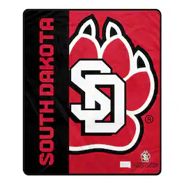 Pegasus - South Dakota Coyotes 50" x 60" Endzone Ultra Soft Throw Blanket - Multicolor