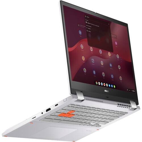 Alt View 6. ASUS - Chromebook Vibe CX34 Flip 14" WUXGA Touch Intel Core i5-1235U 1.3 GHz up to 4.4 GHz 8GB RAM 256GB SSD ChromeOS - White.