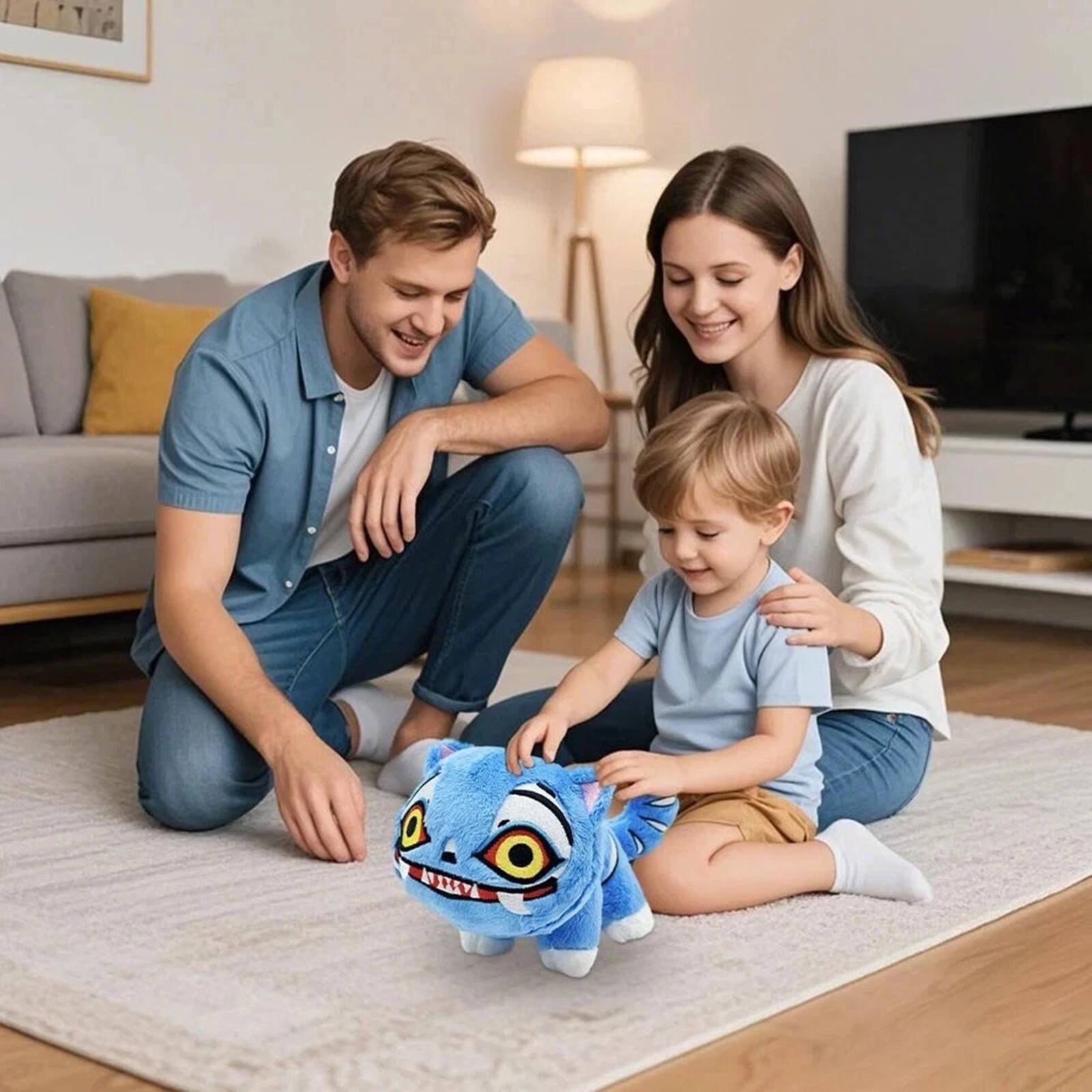 Back. Giantpower - KPop Demon Hunters Small Derpy Tiger Plushie Doll Toys.