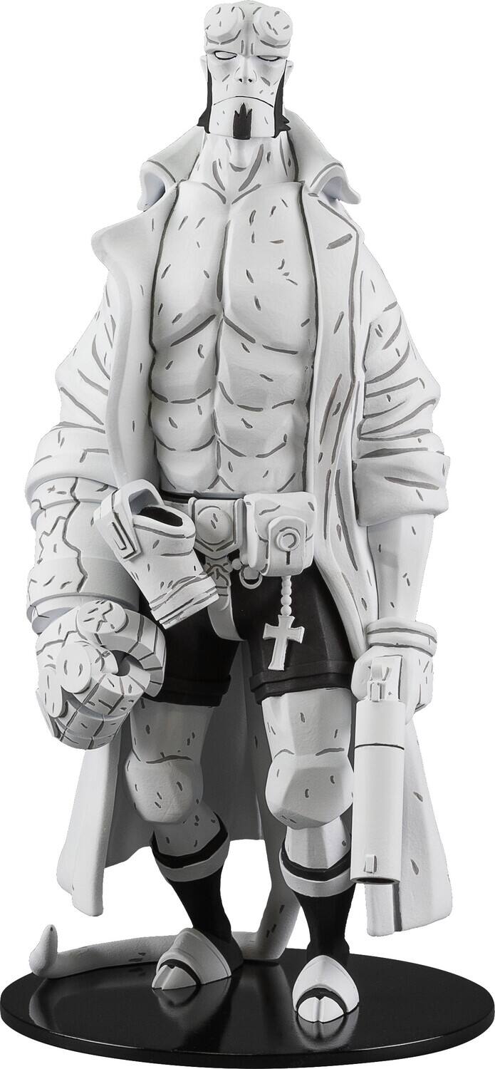 Front. Dark Horse Comics - Hellboy 30th Anniversary Vinyl Figure B&W Variant   - Collectibles - Multicolor.
