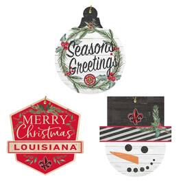 Jardine - Louisiana Ragin' Cajuns Ornament Bundle - White