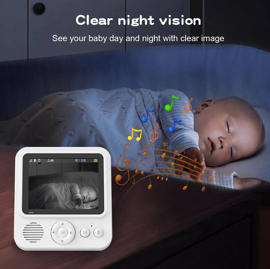 Clear night vision  
See your baby day and night with clear image
