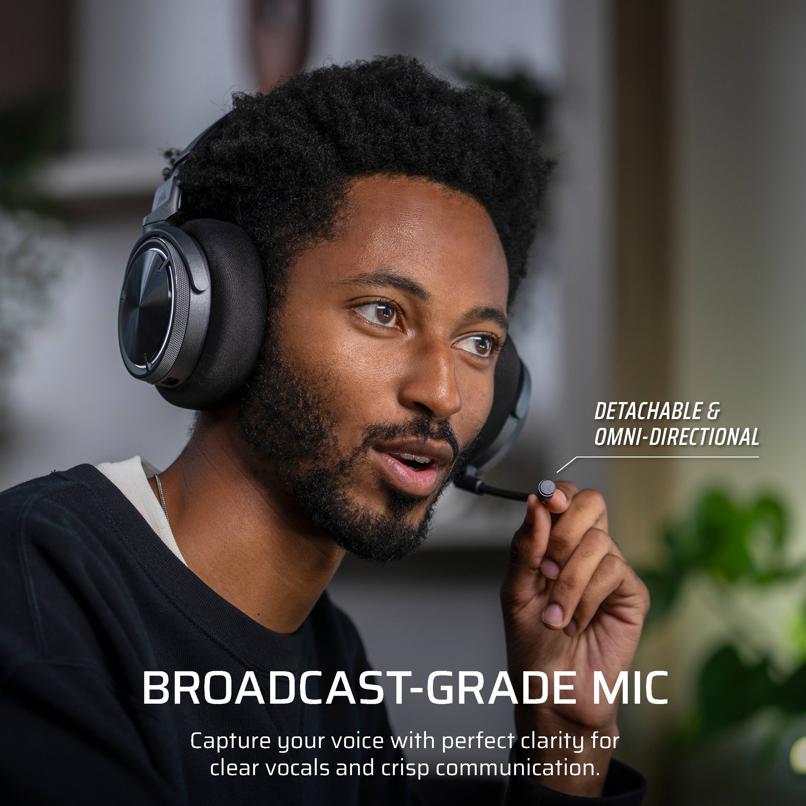Detachable & Omni-Directional Broadcast-Grade Mic: Capture your voice with perfect clarity for clear vocals and crisp communication.
