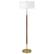 Front. Camden&Wells - Letta Floor Lamp - Brass/Oak.