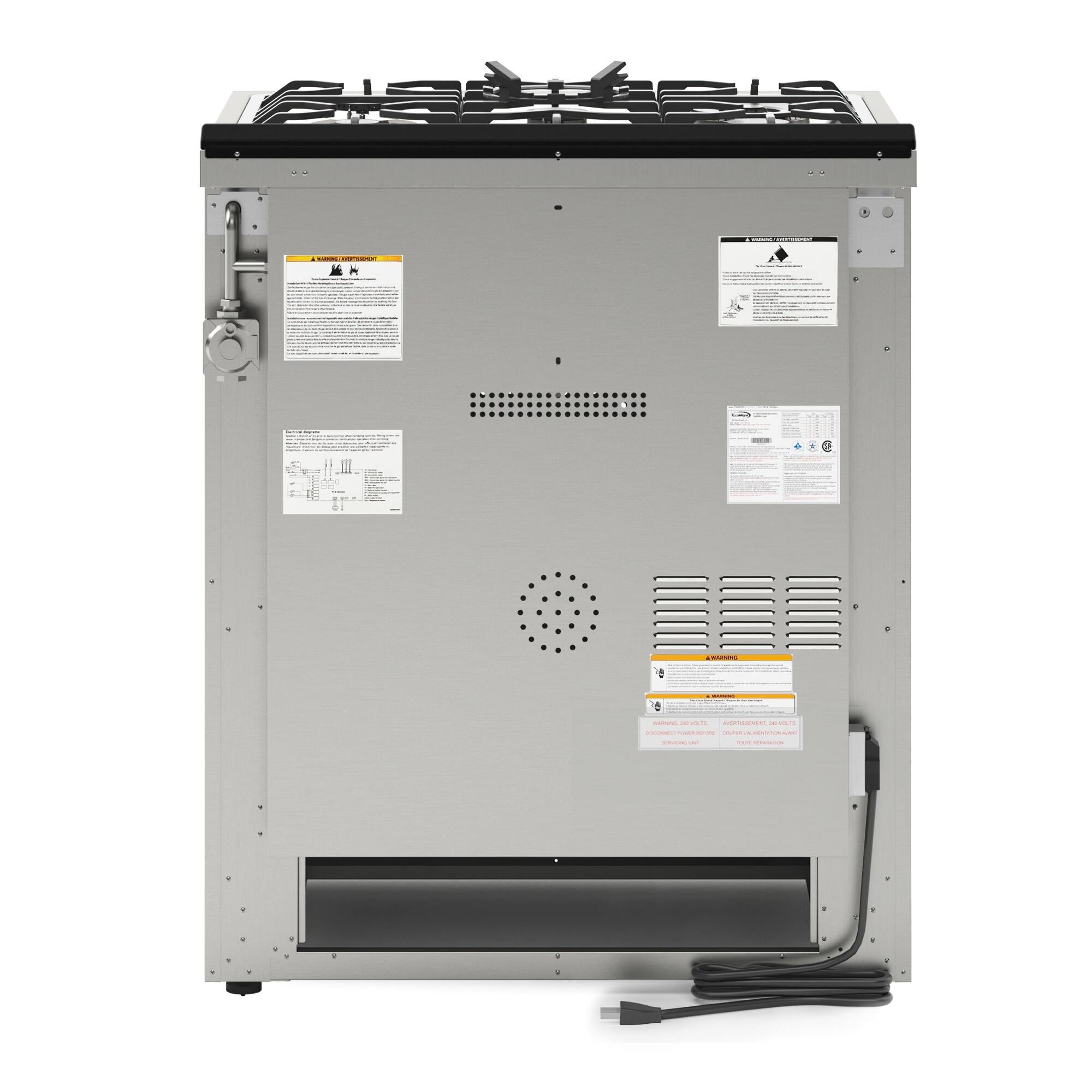 Alt View 1. Koolmore - 30 in. Stainless-Steel Professional Gas Range, KM-FR30G-SS. - Stainless Steel.