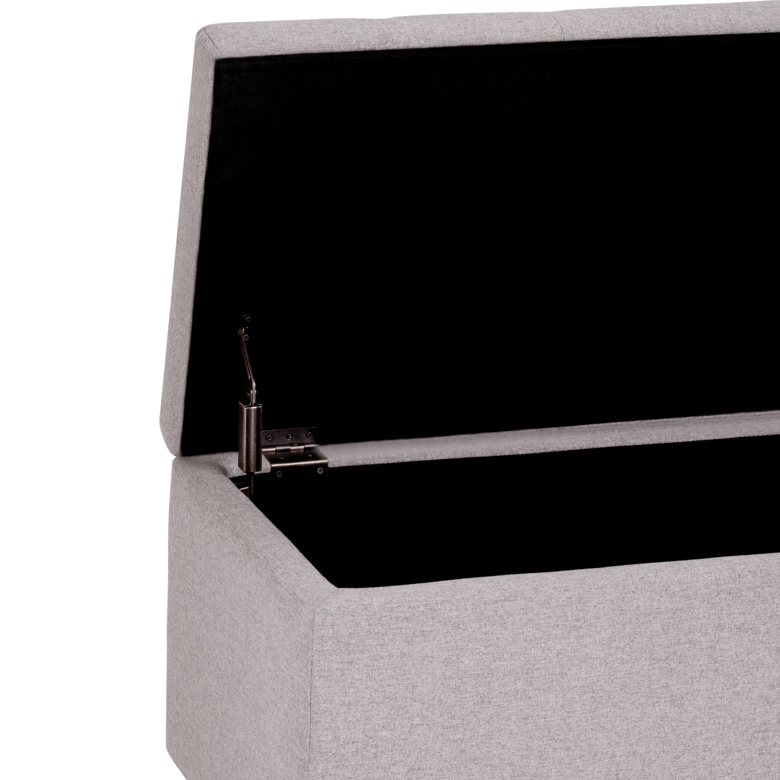 Alt View 18. Simpli Home - Cosmopolitan Storage Ottoman - Cloud Grey.