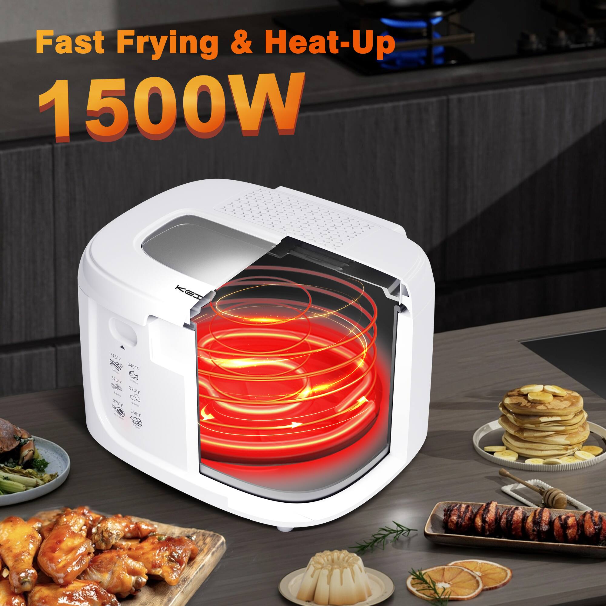 Fast Frying & Heat-Up 1500W