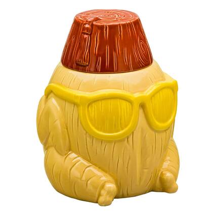 Front. Beeline Creative - Geeki Tiki Friends Turkey With Fez 36oz Ceramic Mug - Brown.