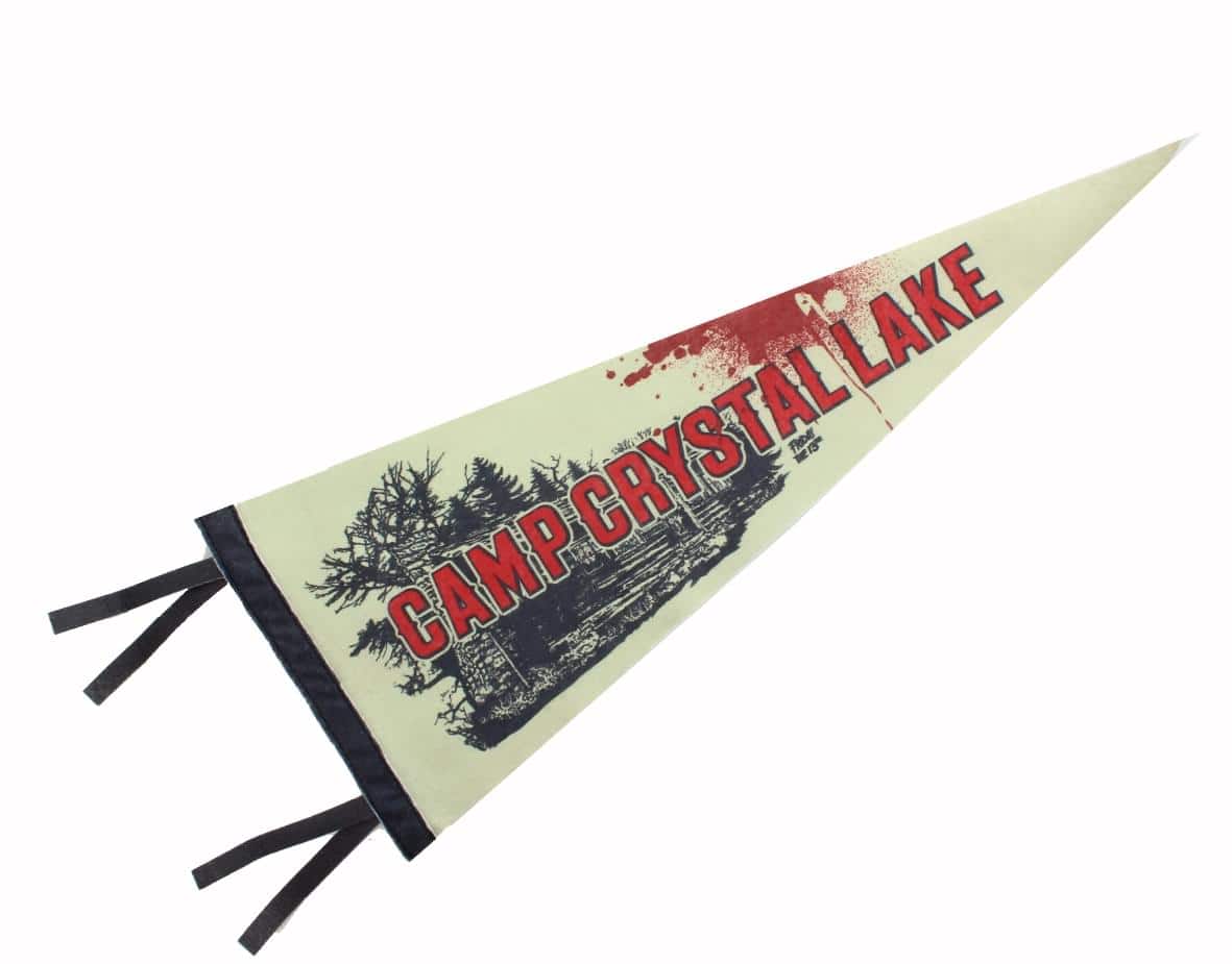 Games Alliance - Friday the 13th Camp Crystal Lake 20-Inch Felt Pennant - Red/White