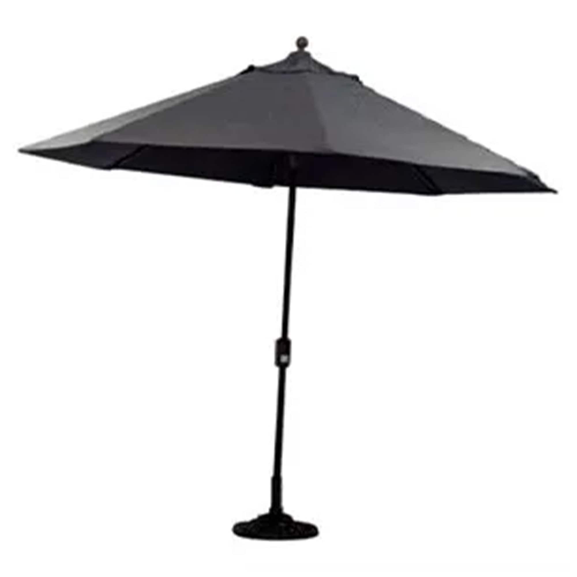 Four Seasons Courtyard - Canmore 9 Foot Outdoor Patio Market Umbrella - Gray