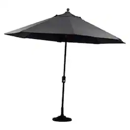 Four Seasons Courtyard - Canmore 9 Foot Outdoor Patio Market Umbrella - Gray