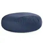 Front. Jaxx - Jaxx 7 Foot Cocoon - 2-in-1 Convertible Bean Bag Bed & Large Bean Bag Chair for Adults, Lush Velvet Navy Blue - Lush Velvet Navy Blue.