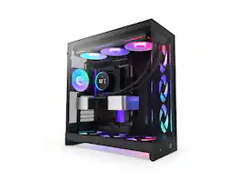 NZXT - CM-H92FB-P1 Black tinted tempered glass Mid-Tower Case (Computer Cases - ATX Form) - Black