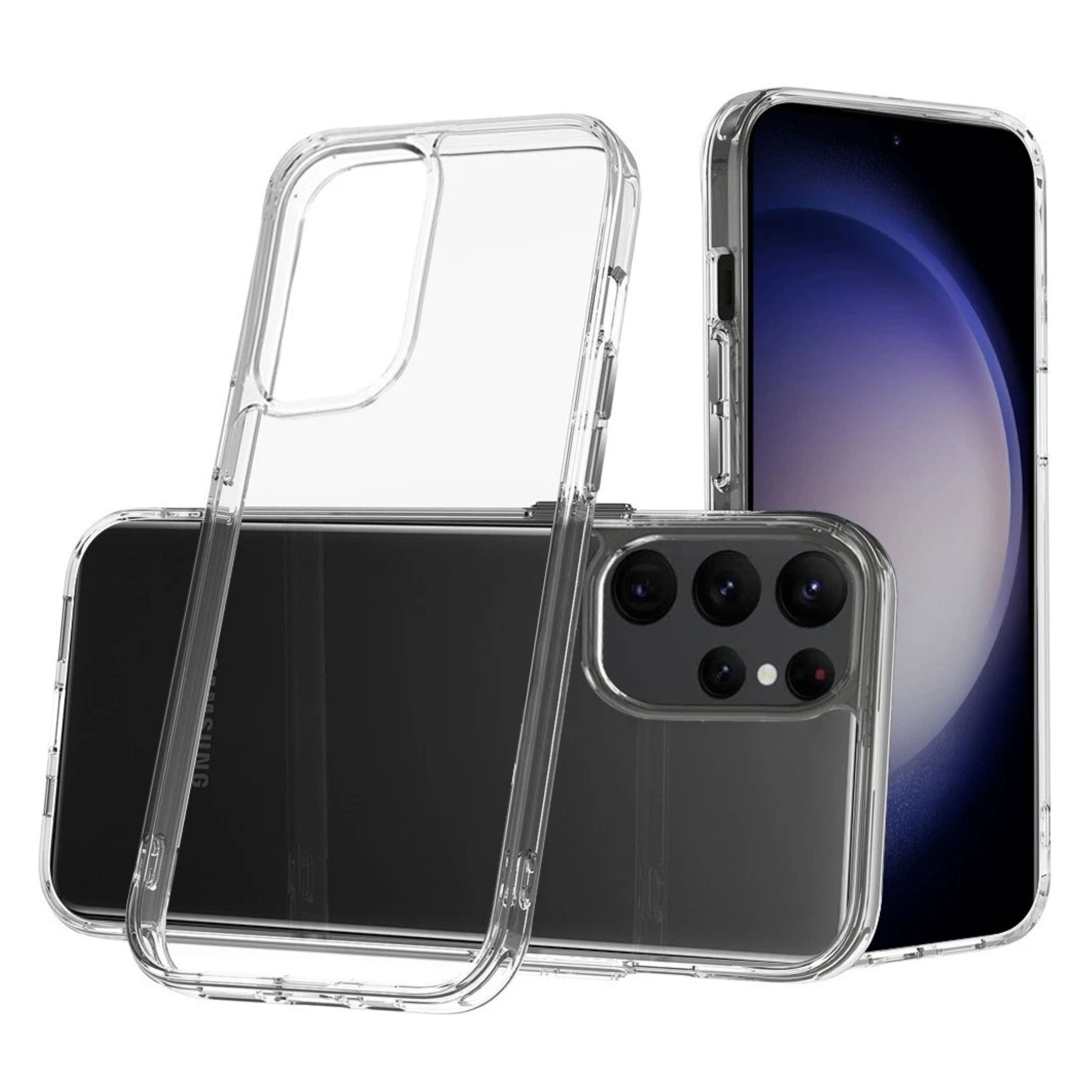 Kitcheniva - 2.0mm Shockproof Crystal Chrome Buttons Phone Case For Samsung Galaxy S24 - Clear price history on PriceWatchPro