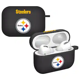 Artinian - Pittsburgh Steelers AirPods Pro Silicone Case Cover - Black