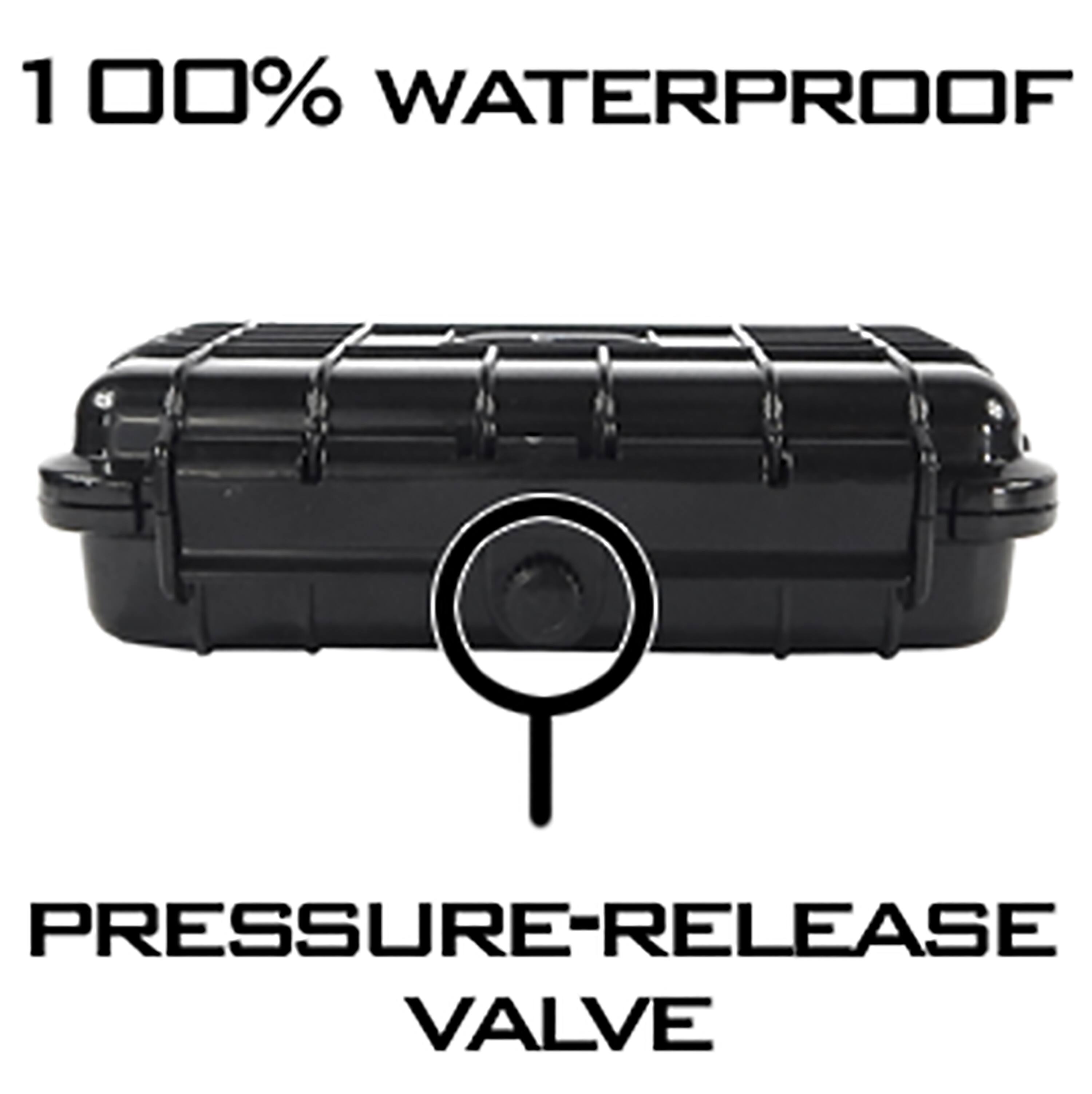 100% WATERPROOF PRESSURE-RELEASE VALVE