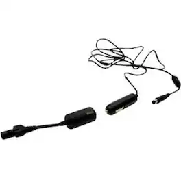 Dell - Auto Air DC Adapter - 90 Watt - 90 W - 12 V DC Input - 1 - Black