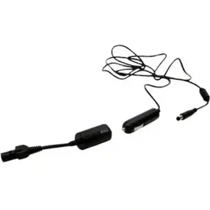 Front. Dell - Dell Auto Air DC Adapter - 90 Watt - 90 W - 12 V DC Input - 1 - Black.