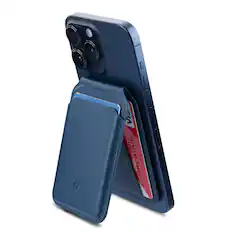 Front. Mybat Pro - MyBat Pro MagSafe Wallet Folio for Apple iPhone - Blue - Blue.