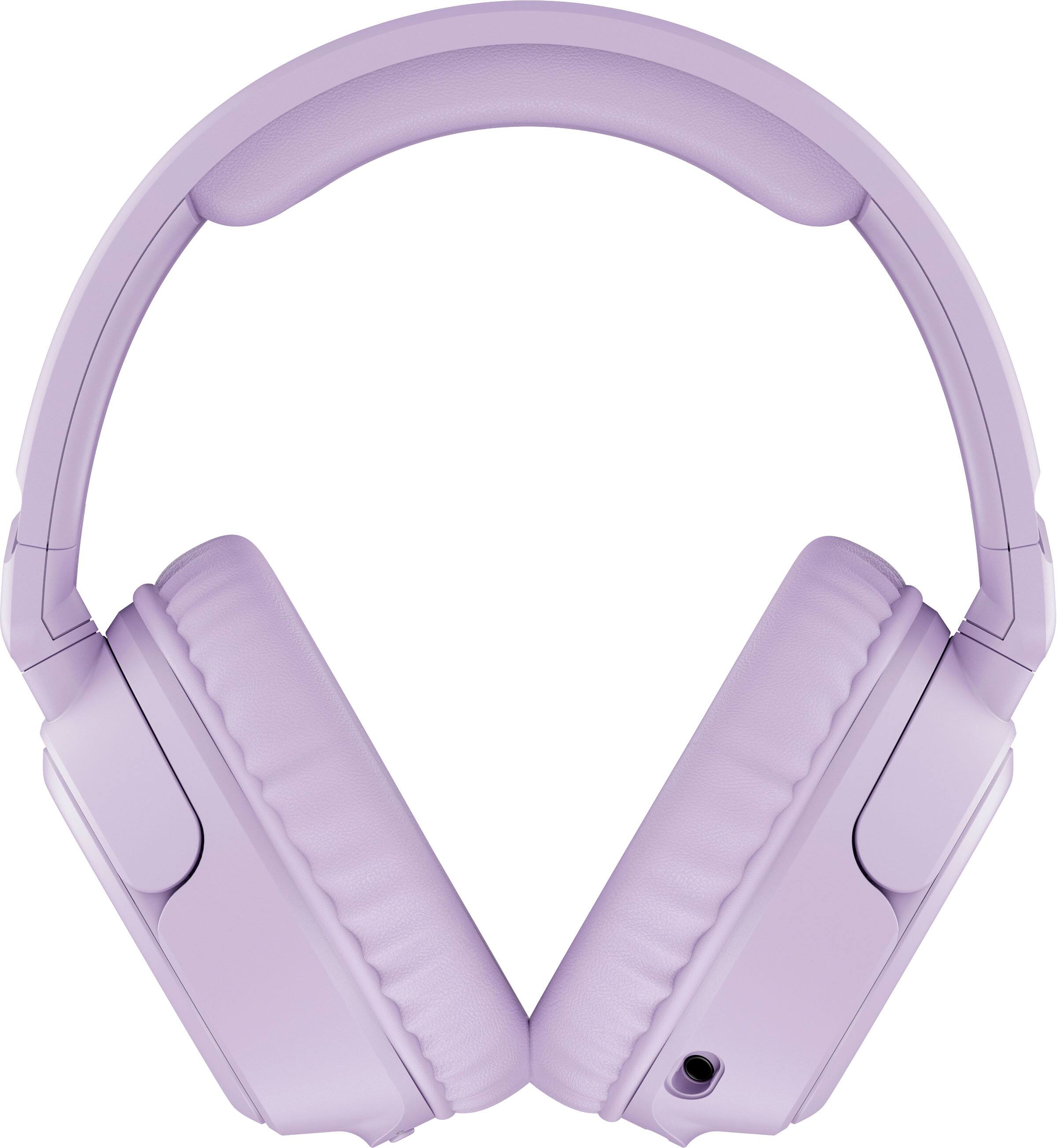 Left. HyperX - Cloud Flight 2 Wireless Gaming Headset for PC, PS5, PS4, Nintendo Switch, Mac, Mobile, and Bluetooth - Lavender.